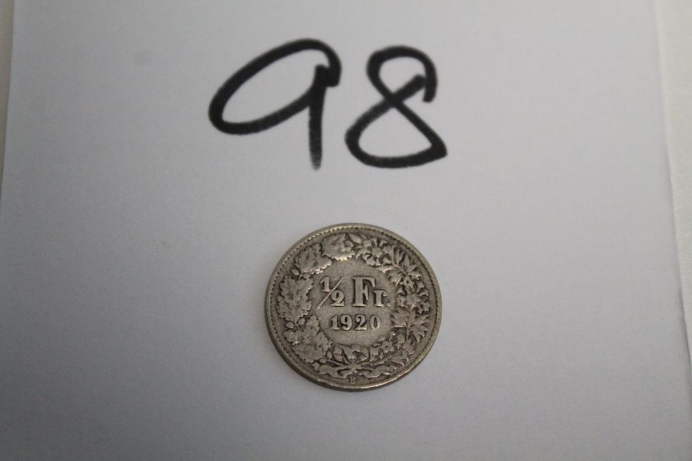 Münze 50 Rappen 1920 Schweiz | Kaufen auf Ricardo