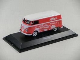 VW T1a Kasten "Schuco Renndienst" 1950-1960 rot/weiss"  1:43