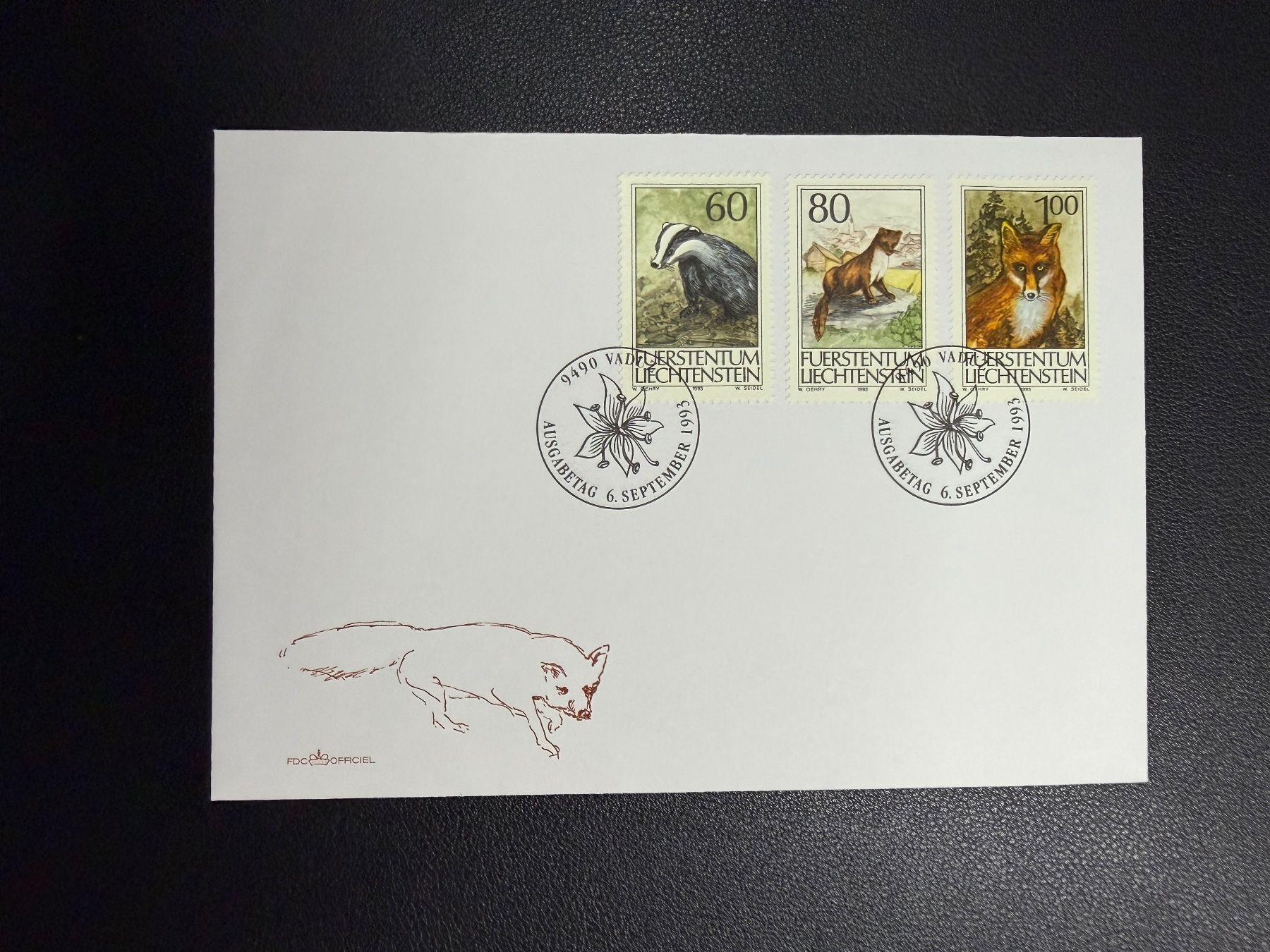 Tutti i francobolli: Liechtenstein FDC 1993 – Usato da oberrüti venduto da jeanmei