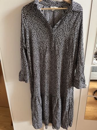 Baumwolle Sommerkleid Gr. M schwarzweiss