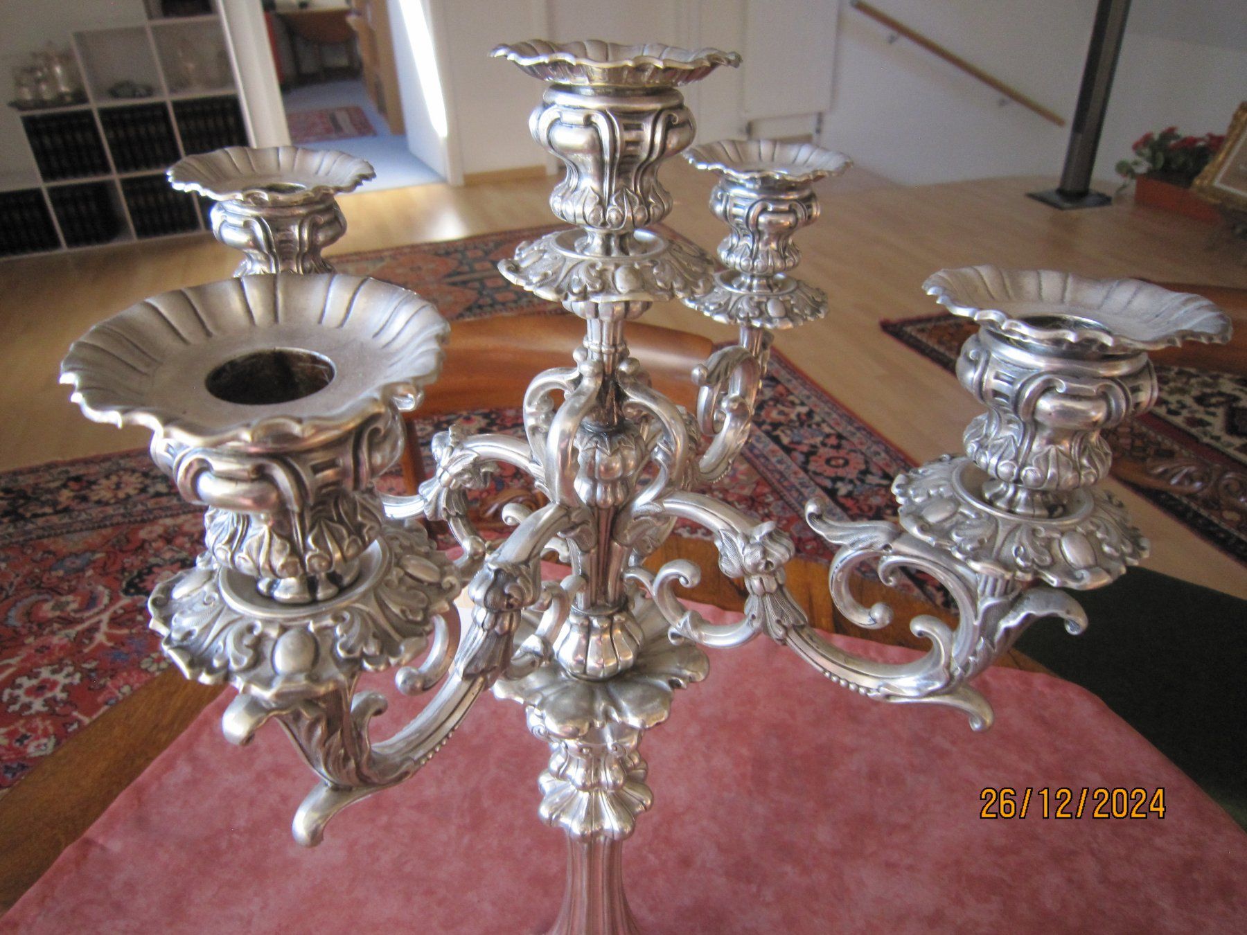 Kerzenständer: Silber-Tafelleuchter, Barock um 1760 – Gebraucht aus Lengnau AG von Daenkelbach 7