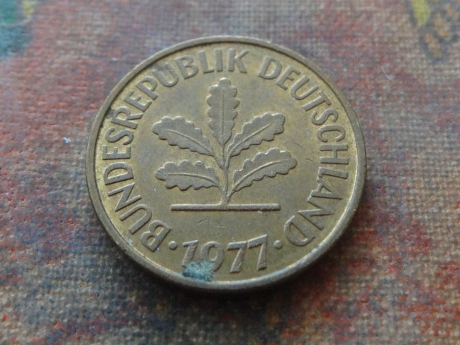 Alle Münzen: DEUTSCHLAND 5 Pfennig 1977 – Gebraucht aus Romanel-sur-Lausanne von Swift13