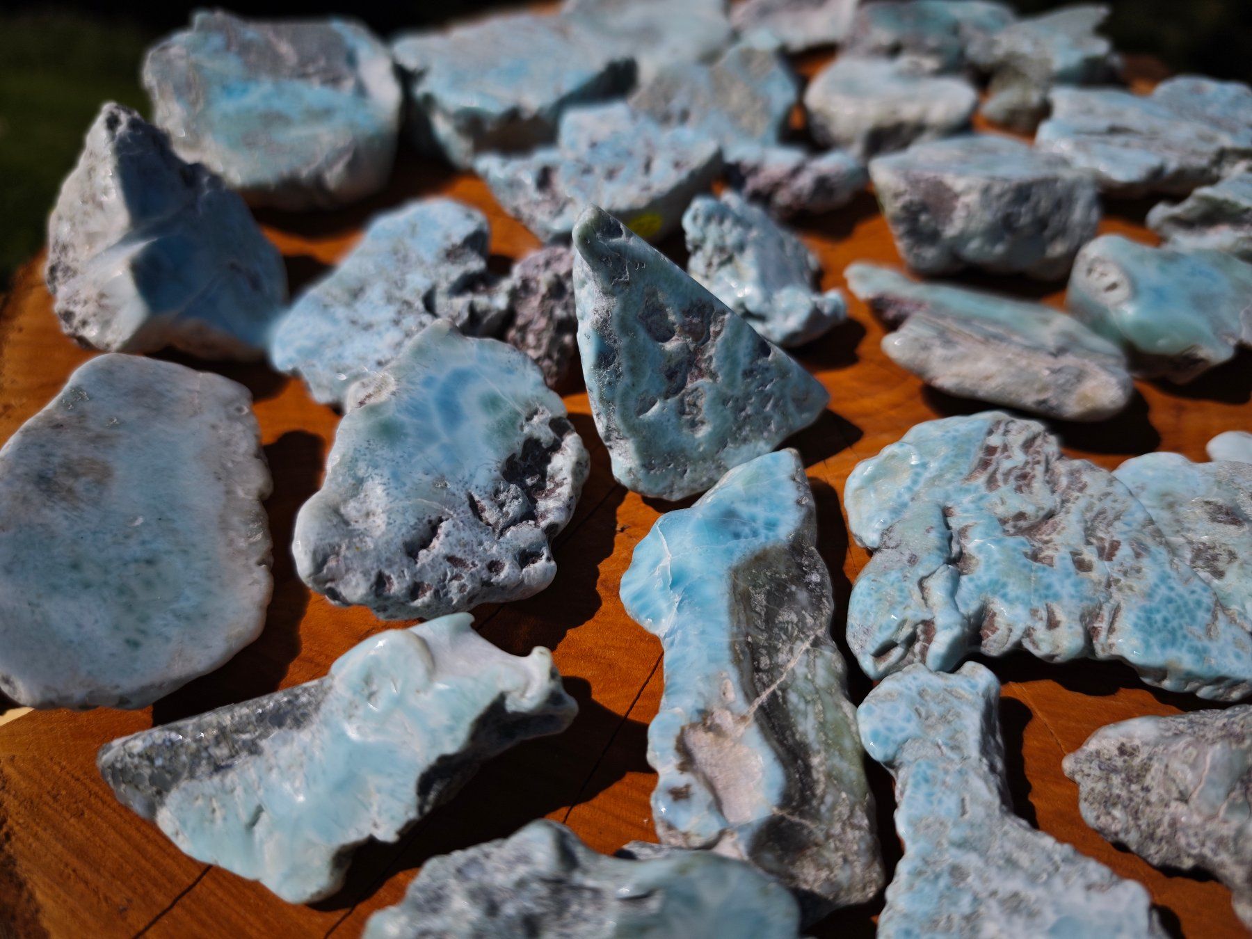 Mineralien & Heilsteine: Larimar Atlantisstein grosses Lot getrommelt 1.4kg – Neu (gemäss Beschreibung) aus St. Margrethen SG von Lichthueter 4