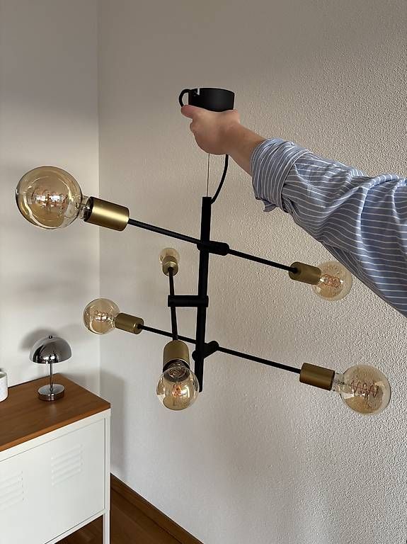 Lampadari & plafoniere: Deckenlampe schwarz/gold – Usato da Herrliberg venduto da Wille5