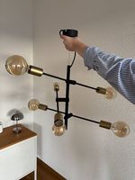 Deckenlampe schwarz/gold