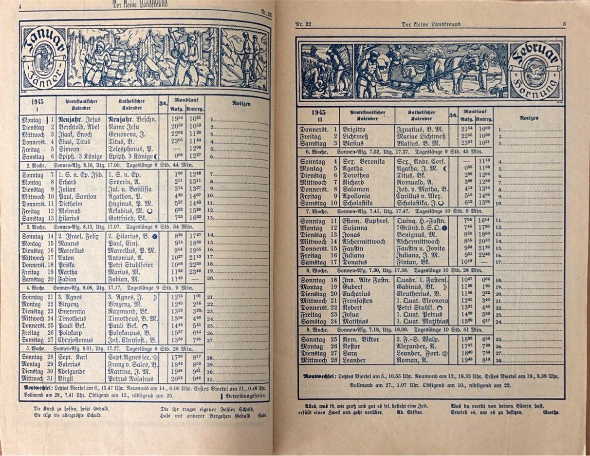 Libri: Der kleine Landfreund Dezember 1944 – Usato da Sarnen venduto da Livres 1