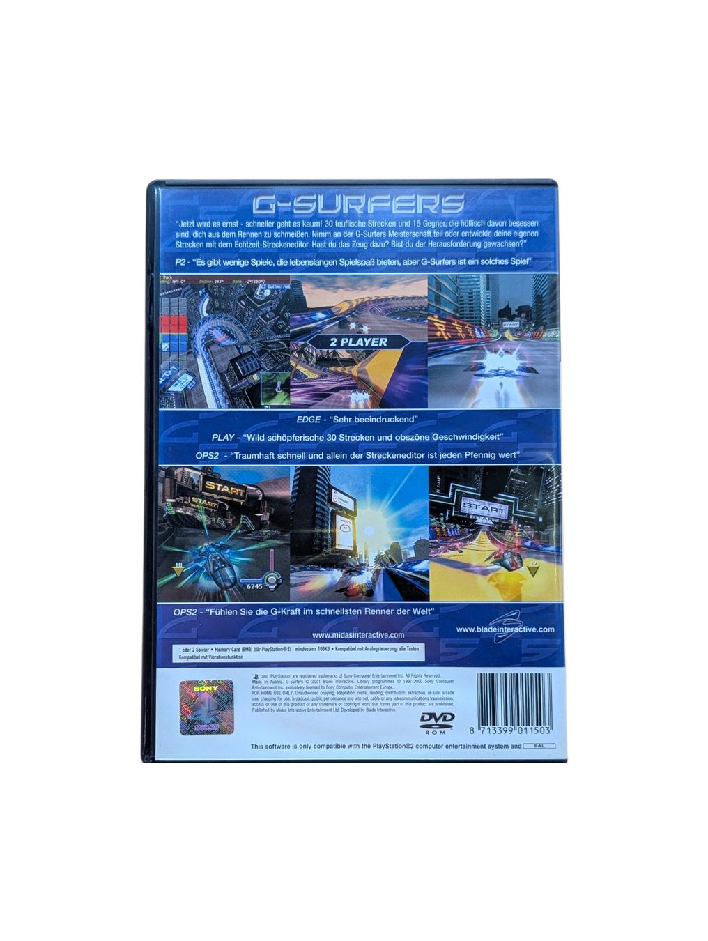 Sony Giochi: G-Surfers PlayStation 2 (PS2) – Usato da Domat/Ems venduto da IsseldorsShop 1