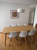 Table: design Scandinave en chêne 8 couverts