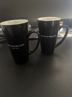 2er Set Dean & Deluca Tassen, Schwarz, Neuwertig!