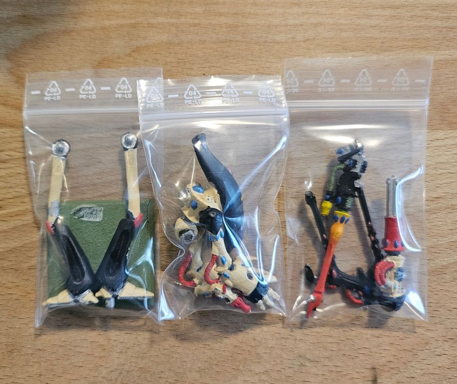 Warhammer 40k - 3 figurines métal Eldar Warp Spiders (D'occasion) à