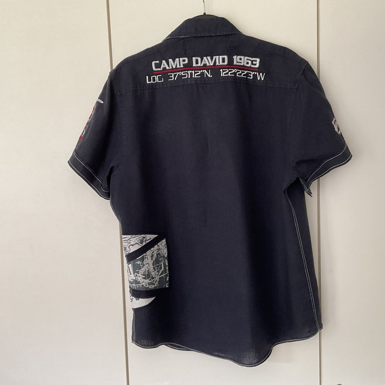 Camp David Camicie: Camp David - Kurzarm Hemd dunkelblau - Gr. L – Usato da Walchwil venduto da Budy7 1