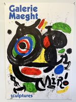 Miro Original Litho-Plakat Galerie Maeght Sculptures 76,5x54