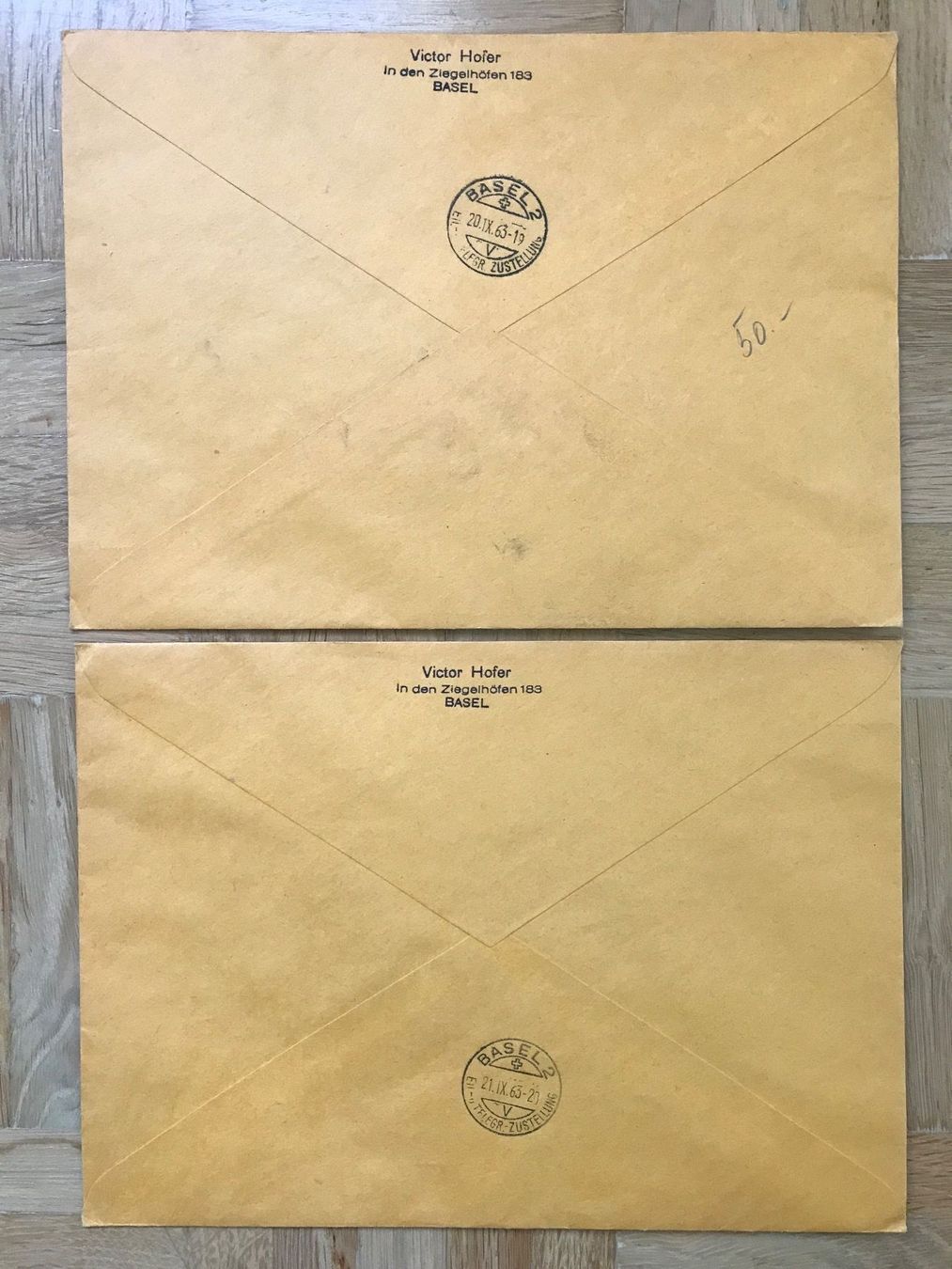 Tous les timbres: 1963, 2 Ersttagsbriefe mit ganzem Satz – D'occasion à stäfa par brandy66 1