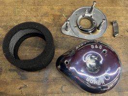 S&S Luftfilter inkl. Grundplatte & Filtereinsatz für Harley