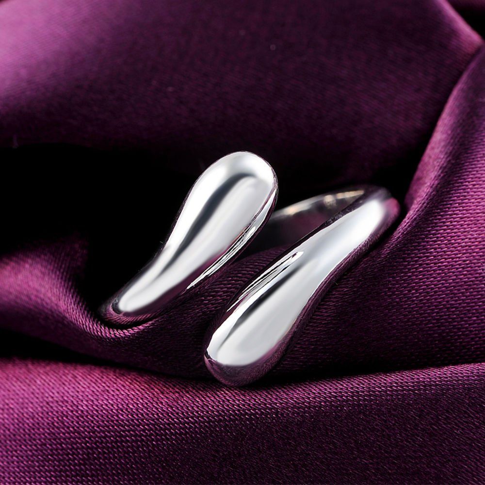 Anelli: Eleganter offener 925 versilberter Ring – Nuovo (secondo la descrizione) da Grenchen venduto da maretop 1
