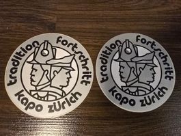 Vintage Kapo Zurich Stickers - Set of 2