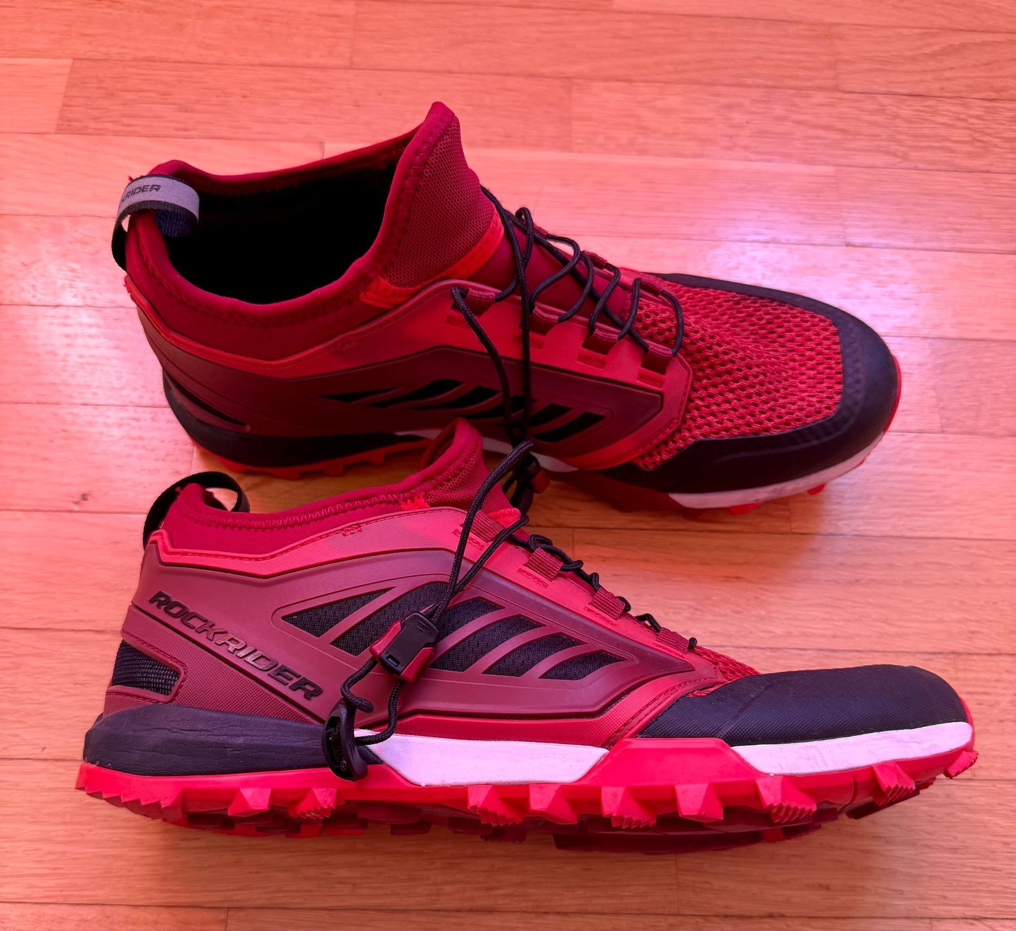 Herrenschuhe: Fahrrad Schuhe Rockrider Rot – Gebraucht aus Dübendorf von Platino1 1