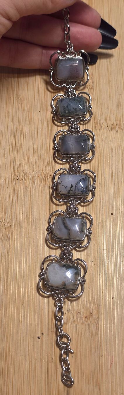 Mineralien & Heilsteine: Moosachat Edelstahl Armband B – Neu und originalverpackt aus Matzingen von Shay_Crystalz 1
