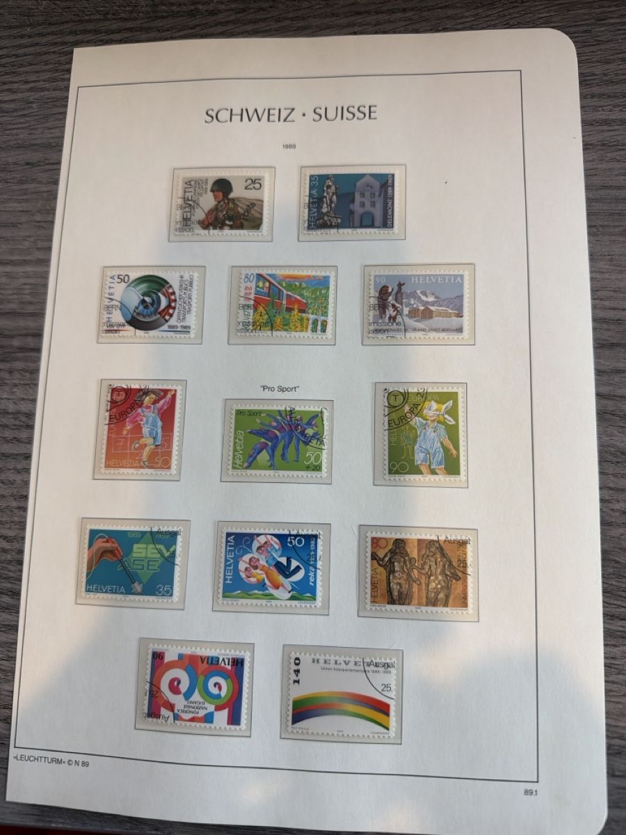 Tutti i francobolli: Briefmarken Schweiz Suisse 1989, Sammlung komplett! – Nuovo (secondo la descrizione) da Tafers venduto da Tschanz-Solutions