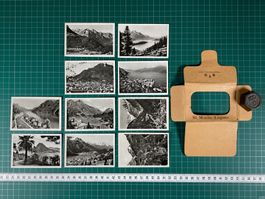 St. Moritz - Lugano, alte Souvenir Photo Mappe, Tourismus