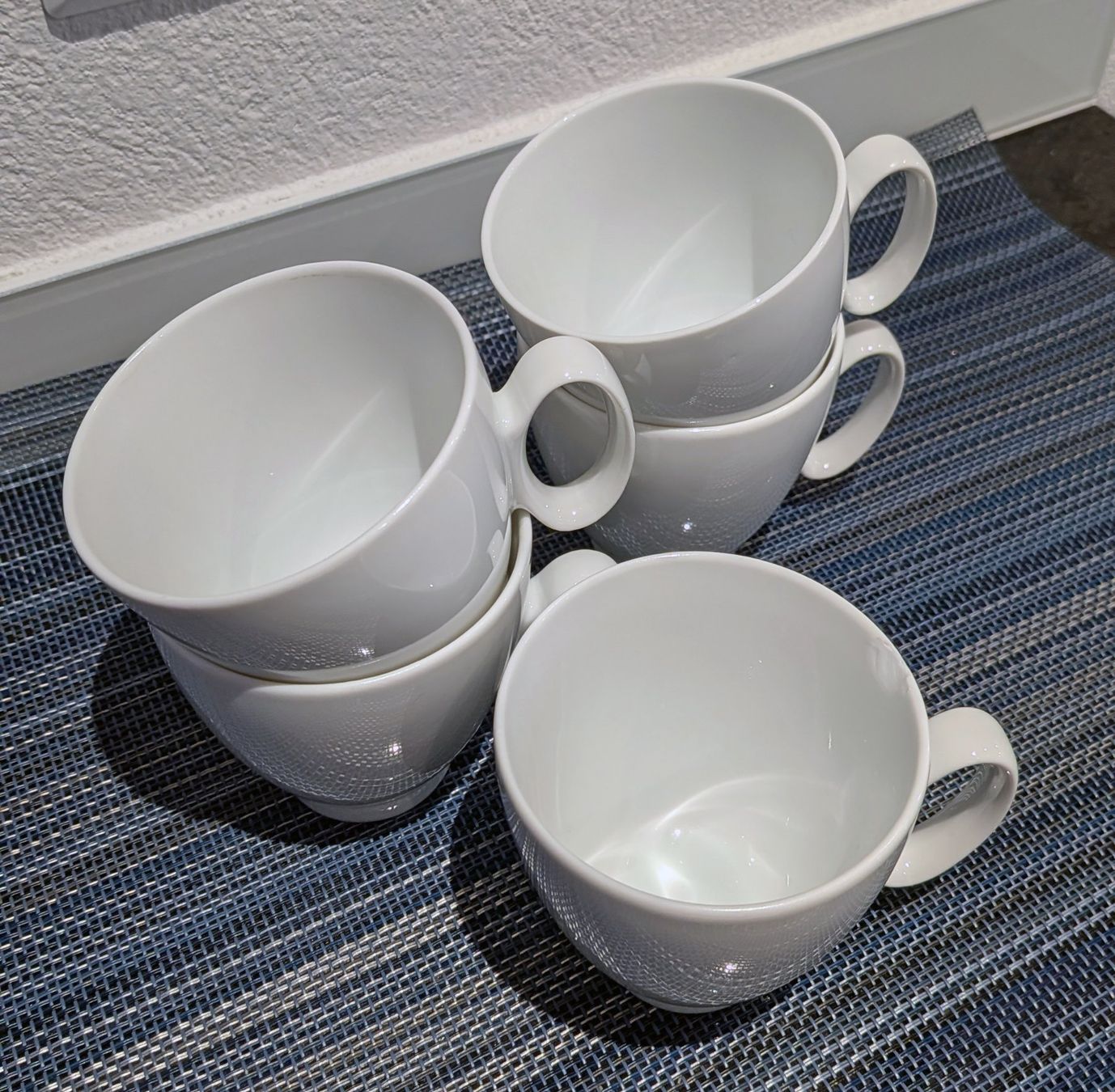 Tassen: Set 5x Kaffeetassen, weiss, Guy Degrenne – Gebraucht aus Münsingen von Rufer34