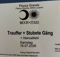 2 Tickets Moon and Stars Locarno 18.07.26 Piazza grande
