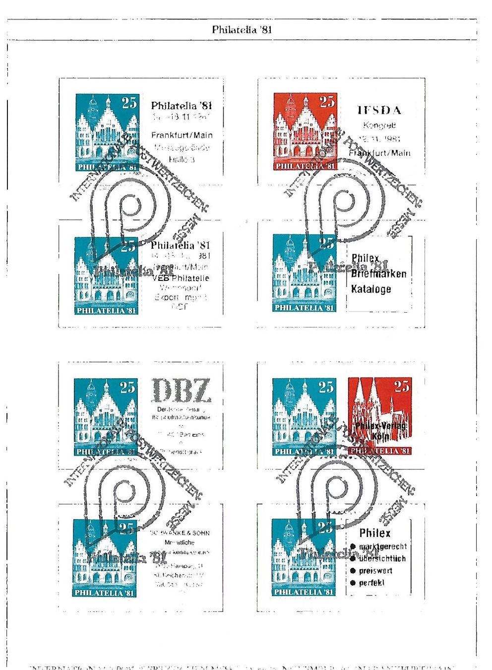 Tutti i francobolli: BRD 1981 : PHILATELIA "81" : 2 Hefte,  s. Text – Usato da Reinach BL venduto da eiche419 5