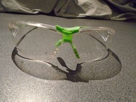 Schutzbrille weiss/grün