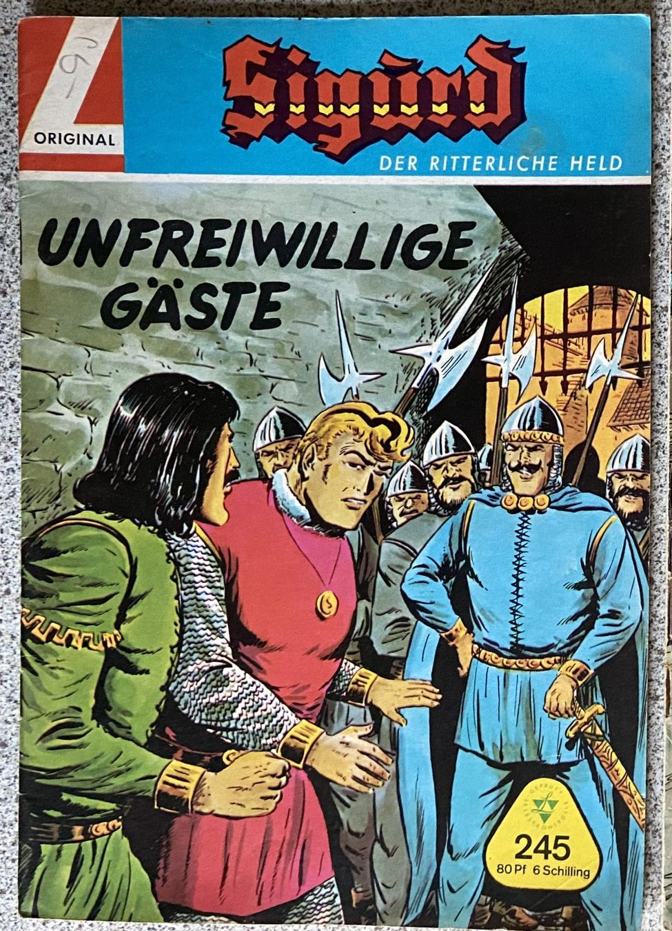 Fumetti: Estrich-Fund Comic Hefte Sigurd Der Ritterliche Held – Usato da Böckten venduto da Hansi36 2