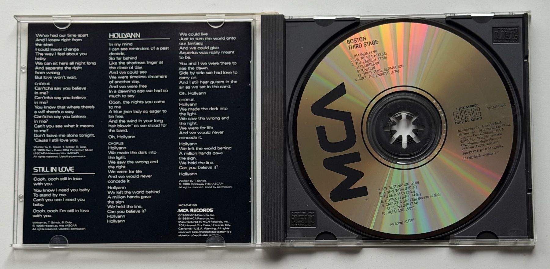 CD: Boston / Third Stage – Usato da Näfels venduto da rottabi 2