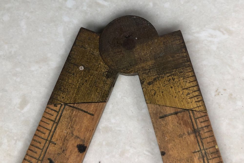 Misurare: Antiker Zollstock / Gliedermassstab Holz  Rarität – Usato da Bülach venduto da rol_2mmy 4