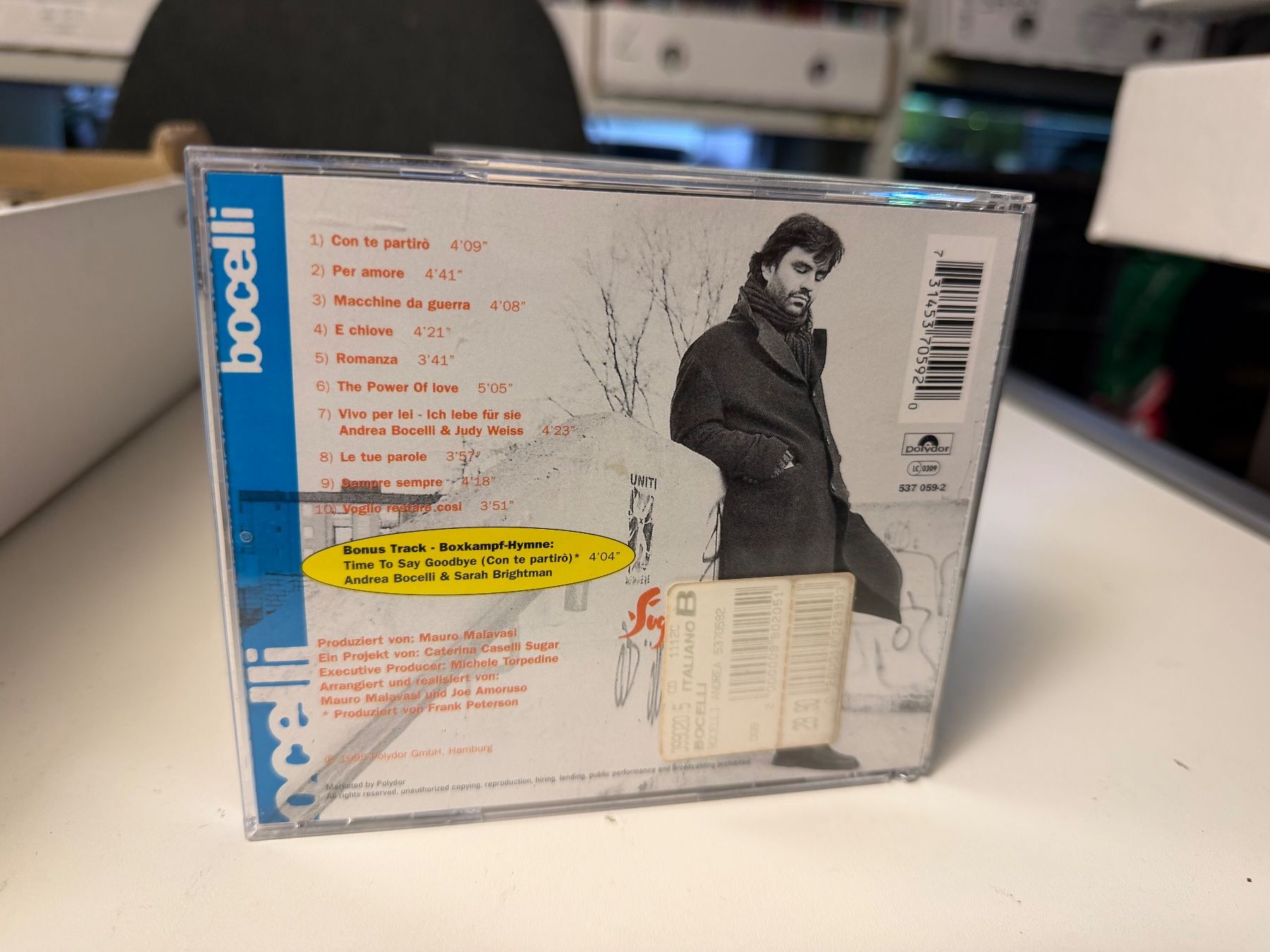 CD: Bocelli - Bocelli - HD23B – Usato da Küsnacht ZH venduto da swisssales.net 1
