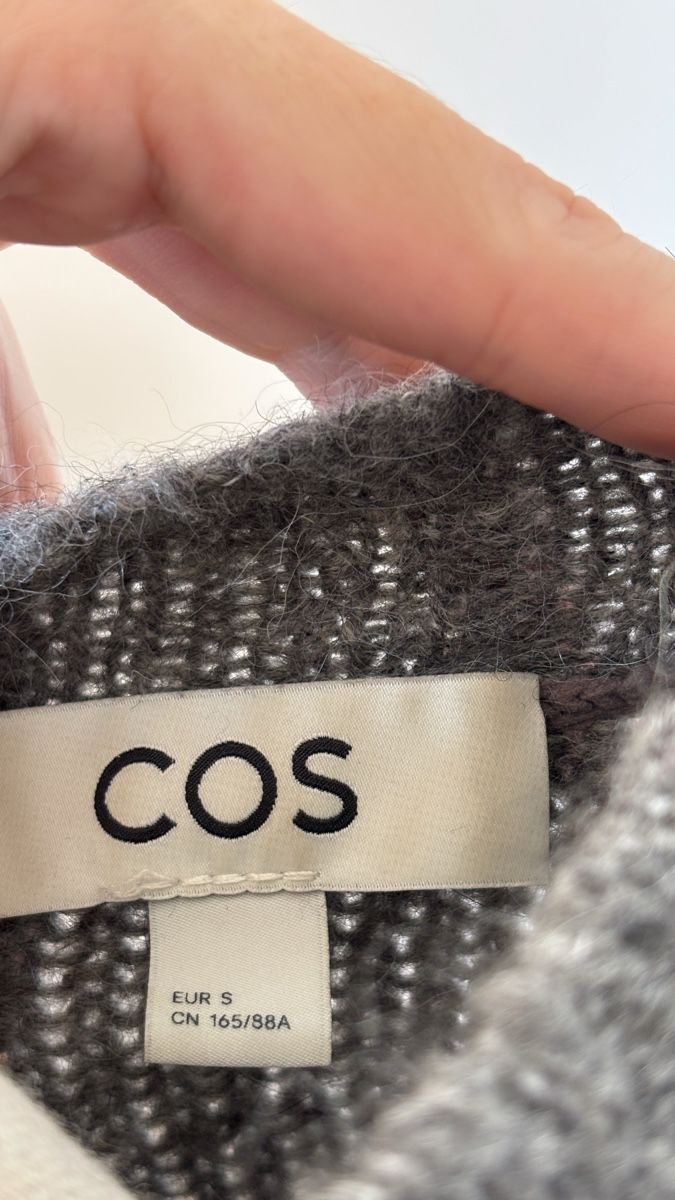 Cos Pullover & Sweatshirts: Damen Pullover COS grau grobgestrickt Wolle Grösse S – Gebraucht aus Ramsen von Myclothesforu 2