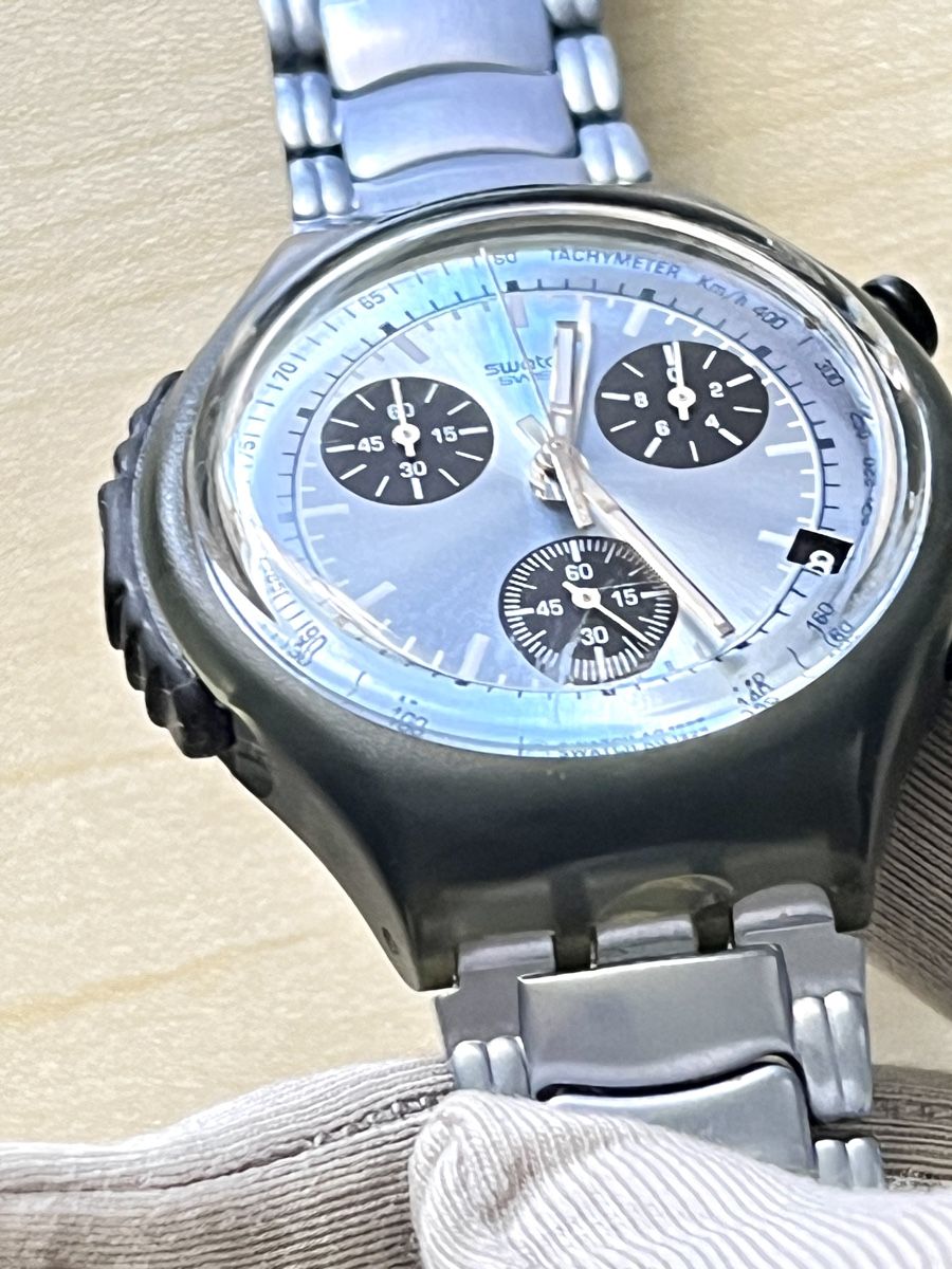 Swatch Orologi: Swatch Chronograph Uhr  Herren Armbanduhr – Usato da Grenchen venduto da chththl 4