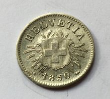 1850 5 Rappen -unz