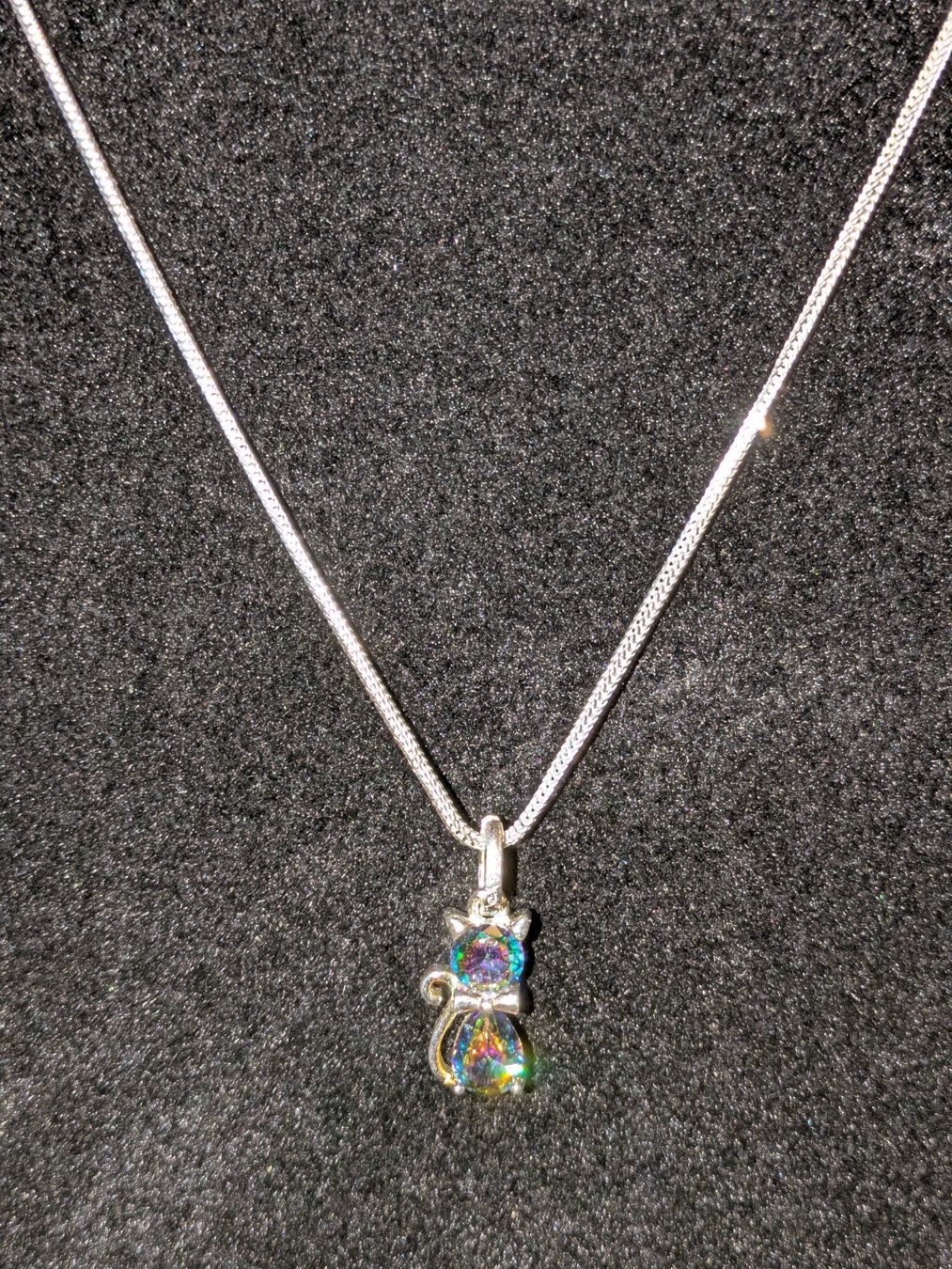 Catenine: Kette mit Katzenanhänger in Sterling Silber – Nuovo e nell'imballaggio originale da Glattpark(Opfikon) venduto da Wuschel038