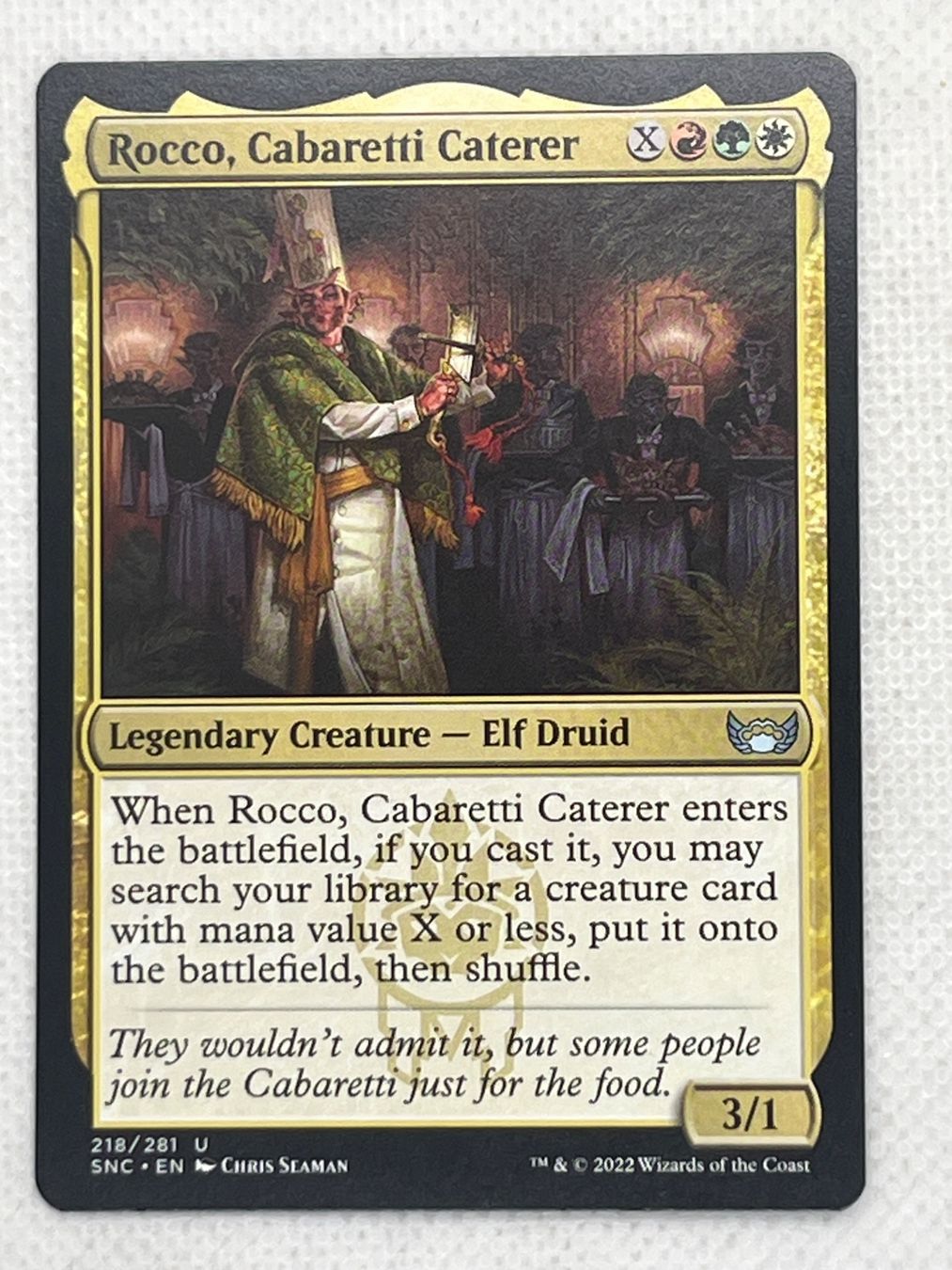 Magic The Gathering Carte collezionabili: MTG Rocco, Cabaretti Caterer SNC 218 Englisch Uncommon – Usato da Hinterkappelen venduto da Kim1992