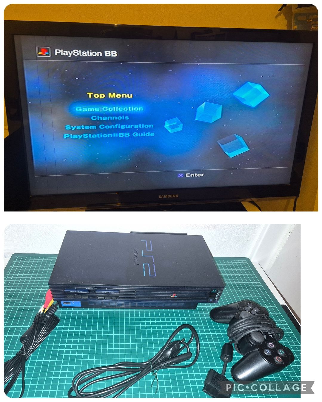 Sony Console: PlayStation 2 Midnight blue Console with PS BBN translated – Usato da Meyrin venduto da Retro-GZ