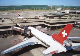 ZÜRICH Flughafen Flugzeug Swissair