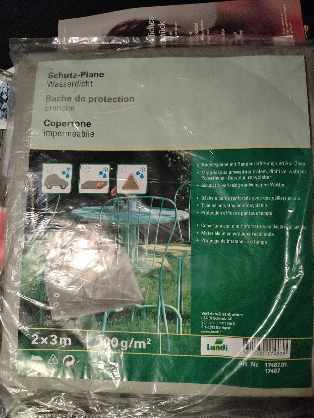 Sonstiges: Schutz-Plane, Abdeckung wasserdicht NEU – Neu und originalverpackt aus Rüti ZH von Lux05 1