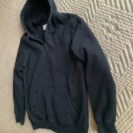 Warm gefütterte dunkelblaue Sweet-Jacke Gr. L