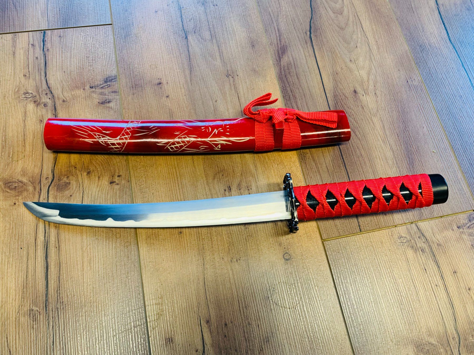 Arte internazionale: Samurai Katana Schwert Tanto 50cm RED – Nuovo e nell'imballaggio originale da Bergdietikon venduto da shopAgent 3