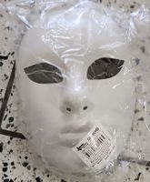 Weisse Maske zum Bemalen Fasnacht Karneval Halloween, 2 Stk.
