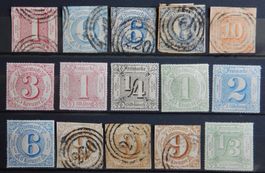 Thurn und Taxis ex. Kat. 19-53 */gest. 1861/64 Kat. 218 Euro