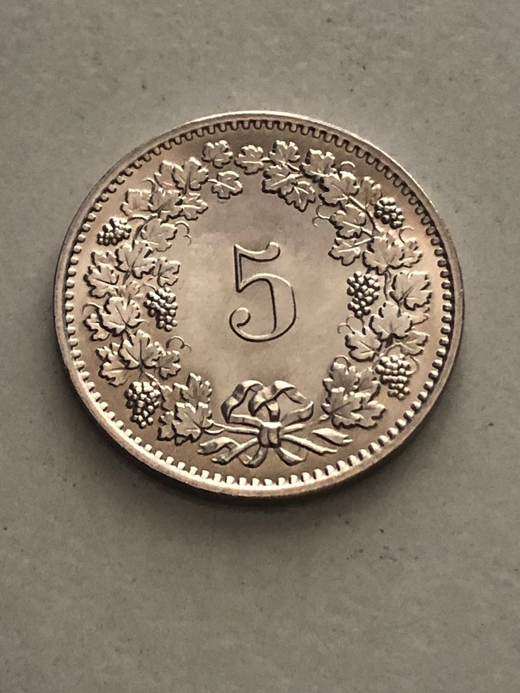 Alle Münzen: 5 Rp. 1971 unz. - stgl. – Gebraucht aus Schötz von Odpa 1