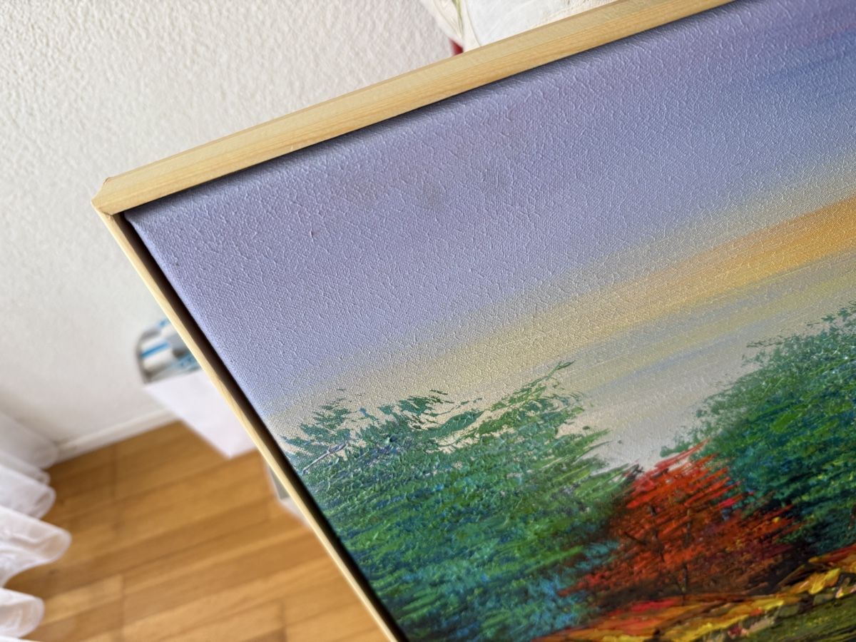 Gemälde: Acryl auf Leinwand Gemälde 161cm X 82cm mit Holzrahmen – Gebraucht aus Bern von Wil.Wayne 4