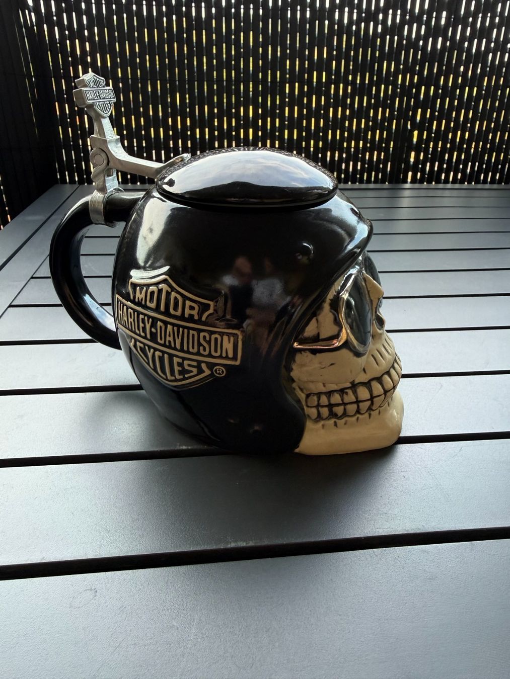 Harley-Davidson Tassen: Harley Davidson Trinkbecher mit Deckel – Gebraucht aus Berg TG von rei_22z6 3