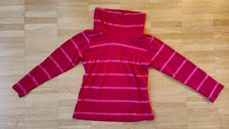 Rollkragen-Langarmshirt pink  (Gr. 98)