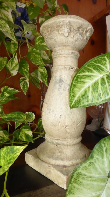 Dorische Steinsäule Antikgrau – Wetterfeste Gartendeko Als Pflanzensäule Oder Sockel