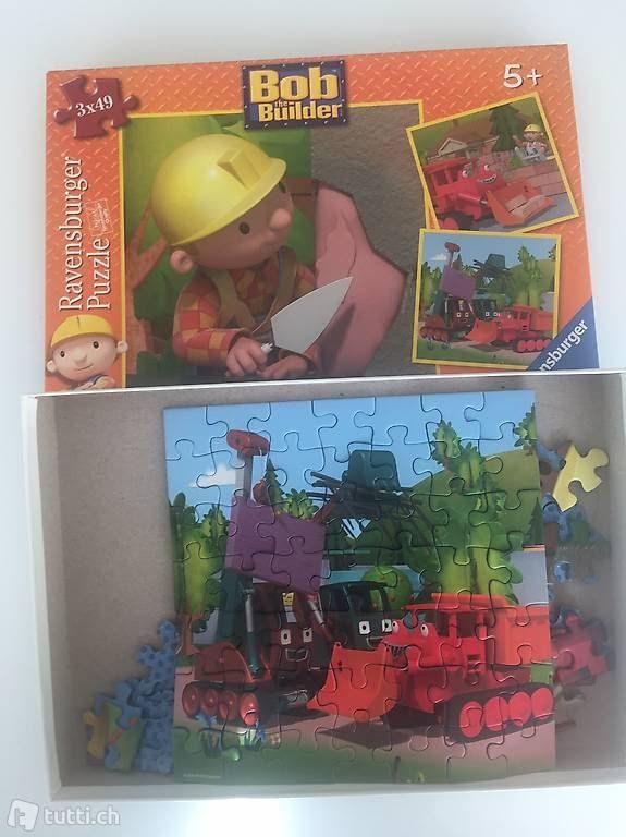 Ravensburger Puzzles: Ravensburger Puzzle - Bob the Builder 3x49 Teile – Gebraucht aus Sursee von k12g223 1